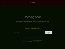 Tablet Screenshot of a-jane.com